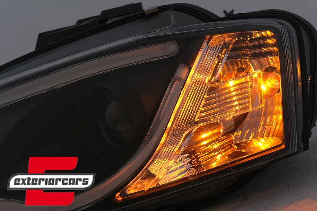 Prednja svjetla LED TubeLight DRL (crna) / Audi A3 8P Facelift Hatchback Sportback (2008-2012) - Slika 8