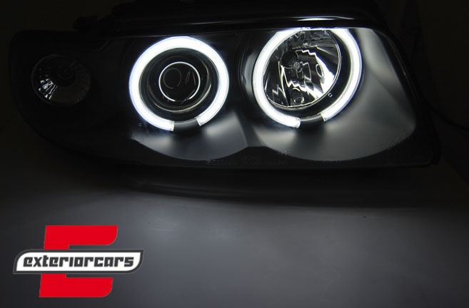 Prednja svjetla CCFL Angel Eyes (crna) / Audi A4 B5 (1994-12.1998) - Slika 4