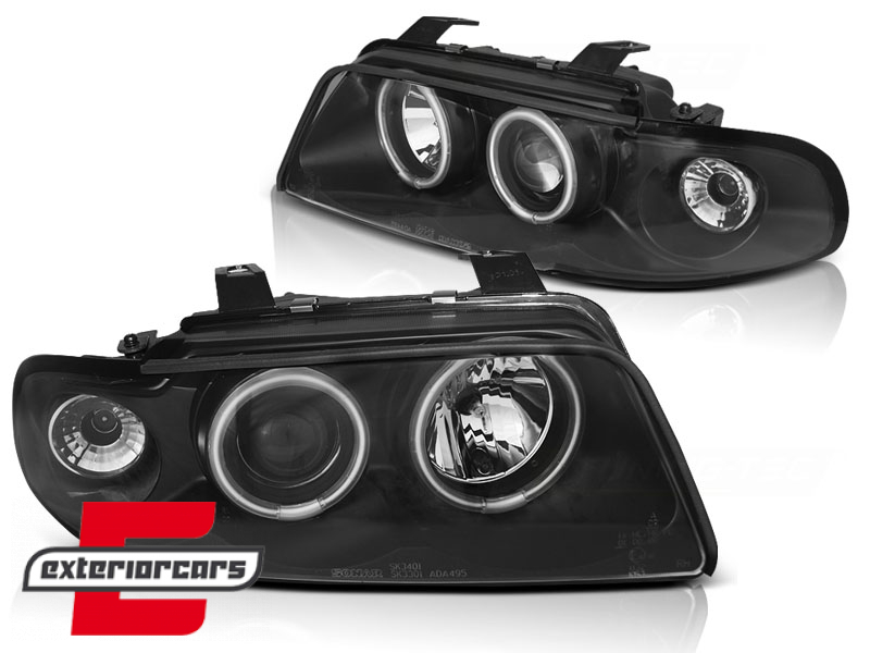 Prednja svjetla CCFL Angel Eyes (crna) / Audi A4 B5 (1994-12.1998) - Slika 2