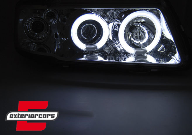 Prednja svjetla CCFL Angel Eyes (chrome) / Audi A3 (1996-2000) - Slika 3