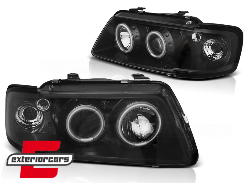 Prednja svjetla CCFL Angel Eyes (crna) / Audi A3 (1996-2000) - Slika 2