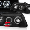 Prednja svjetla CCFL Angel Eyes (crna) / Audi A3 (1996-2000)