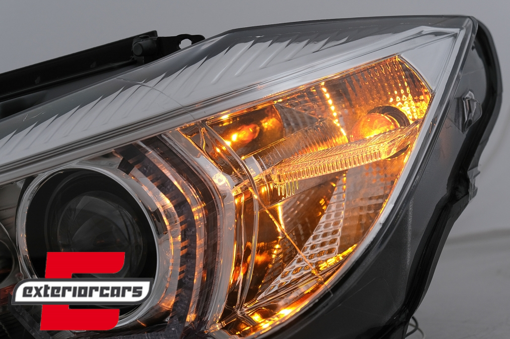 Prednja svjetla LED DRL Angel Eyes (chrome) BMW serije 3 F30 F31 LCI limuzina karavan (2015-2019) - Slika 13