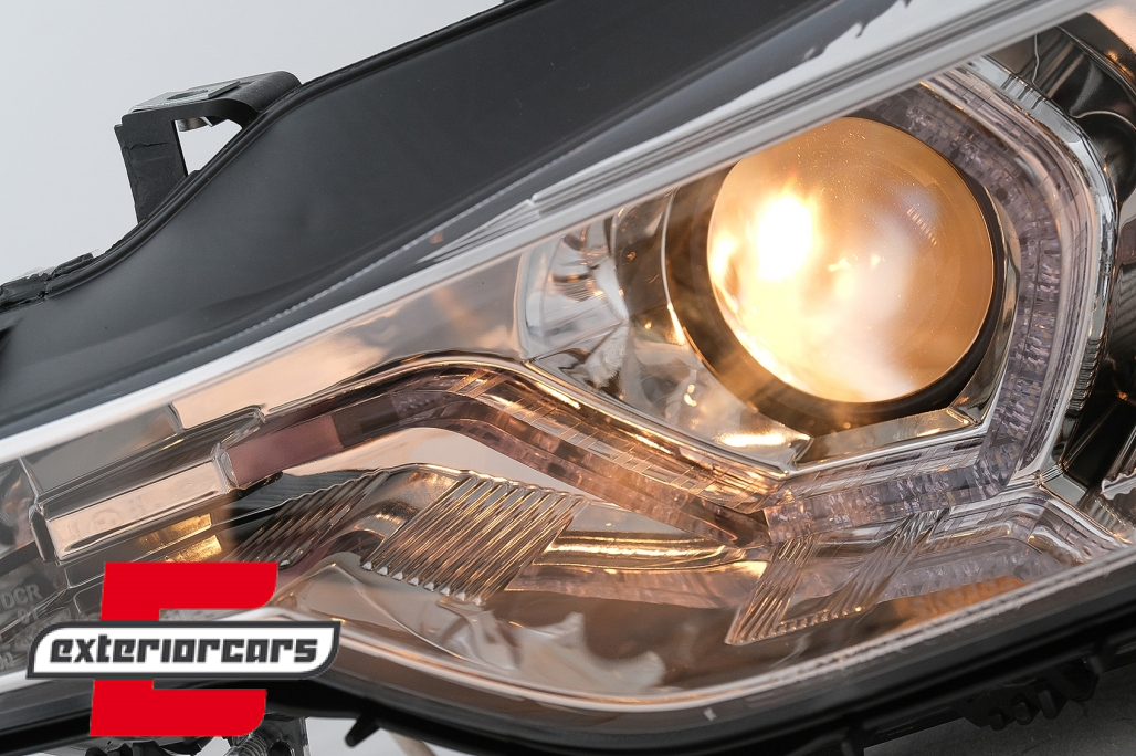 Prednja svjetla LED DRL Angel Eyes (chrome) BMW serije 3 F30 F31 LCI limuzina karavan (2015-2019) - Slika 16