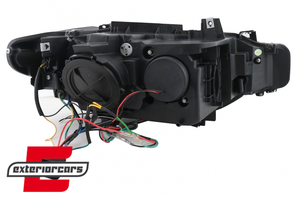 Prednja svjetla LED DRL Angel Eyes (chrome) BMW serije 3 F30 F31 LCI limuzina karavan (2015-2019) - Slika 17