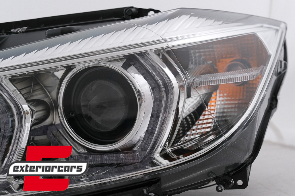 Prednja svjetla LED DRL Angel Eyes (chrome) BMW serije 3 F30 F31 LCI limuzina karavan (2015-2019) - Slika 4