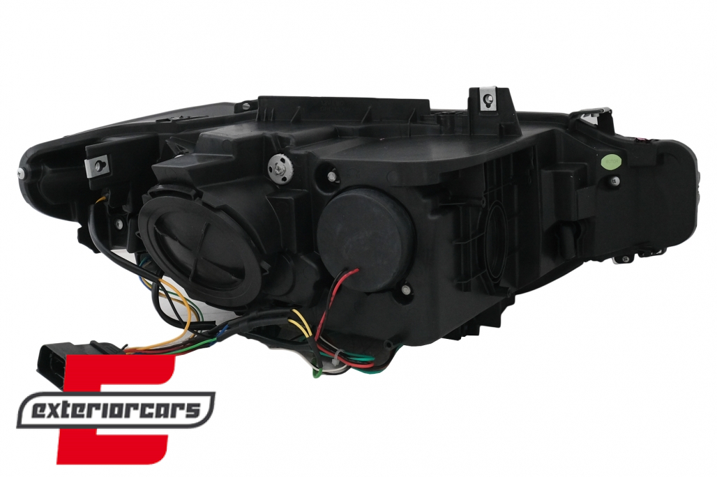 Prednja svjetla LED DRL Angel Eyes (crna) / BMW serije 3 F30 F31 LCI limuzina karavan (2015-2019) - Slika 20