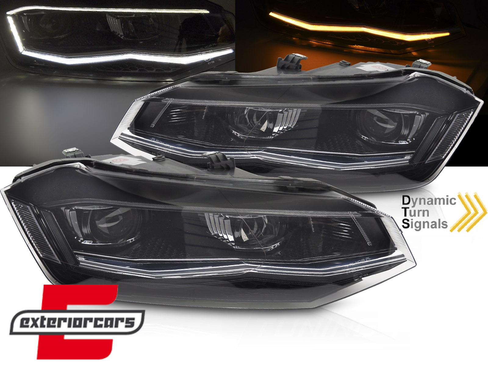 Prednja svjetla LED DRL SEQ žmigavci / VW Polo AW 2G (2018-2021)