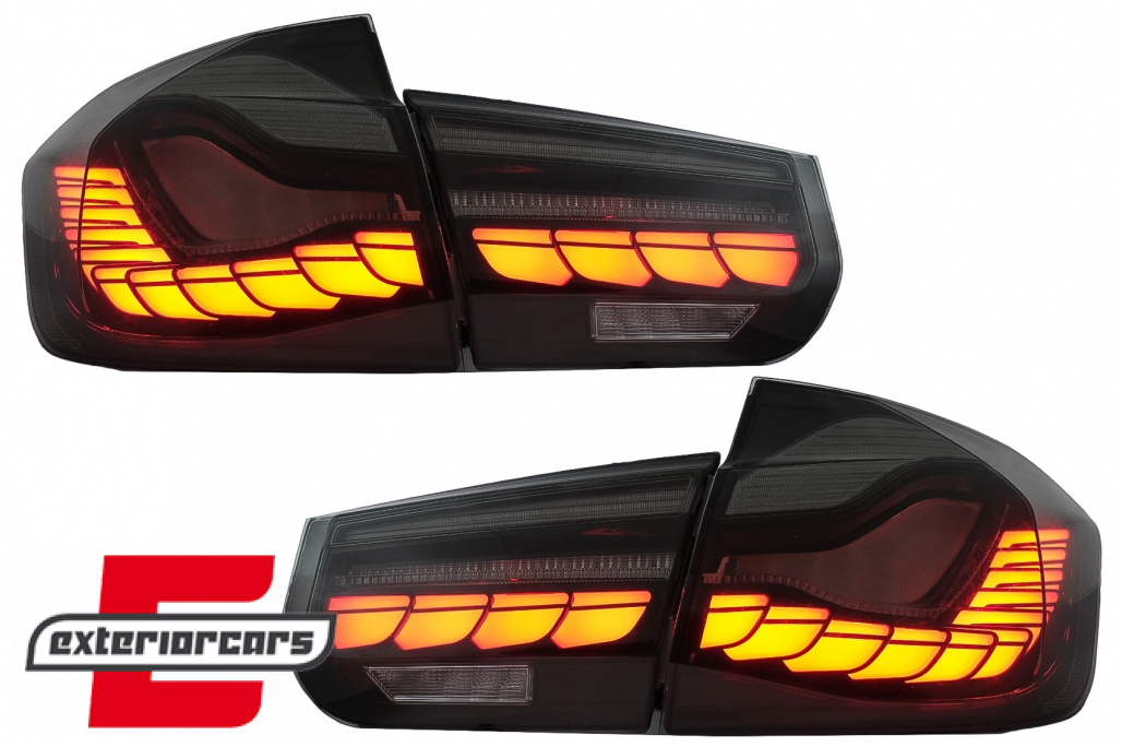 OLED stražnja svjetla SEQ žmigavci (smoke) / BMW serije 3 F30 F35 F80 (2011-2019) - Slika 5