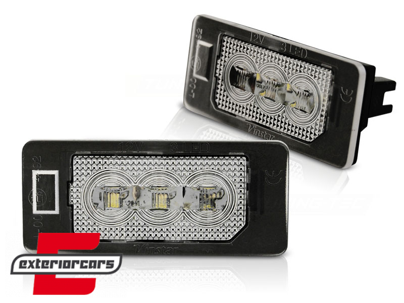 LED svjetla registarske pločice / AUDI A4 B8 A5 Q5 TT A6 A7 ŠKODA YETI FABIA SUPERB VW PASSAT B6 KARAVAN - Slika 2