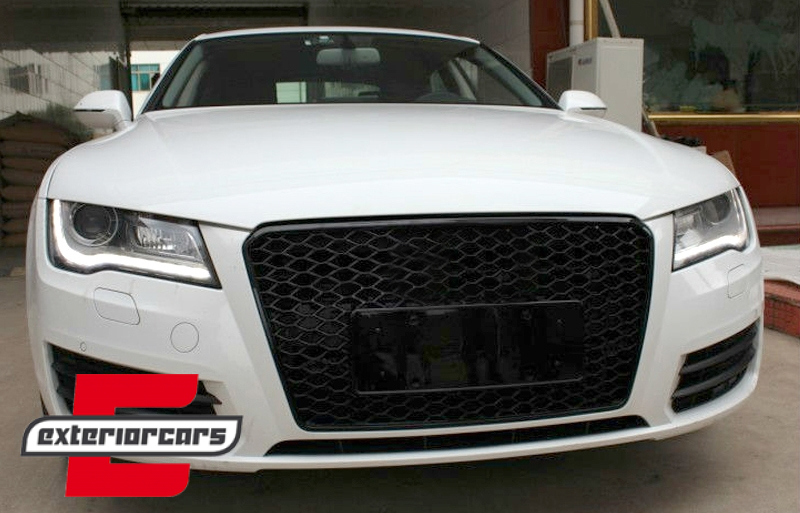 Prednja maska RS7 dizajn (piano crna) / Audi A7 4G (2010-2014) - Slika 5