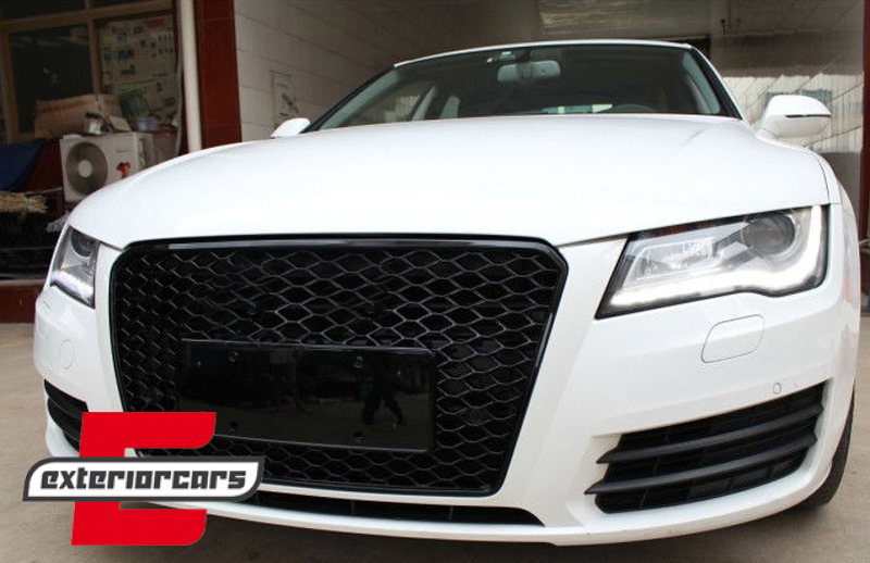 Prednja maska RS7 dizajn (piano crna) / Audi A7 4G (2010-2014) - Slika 6