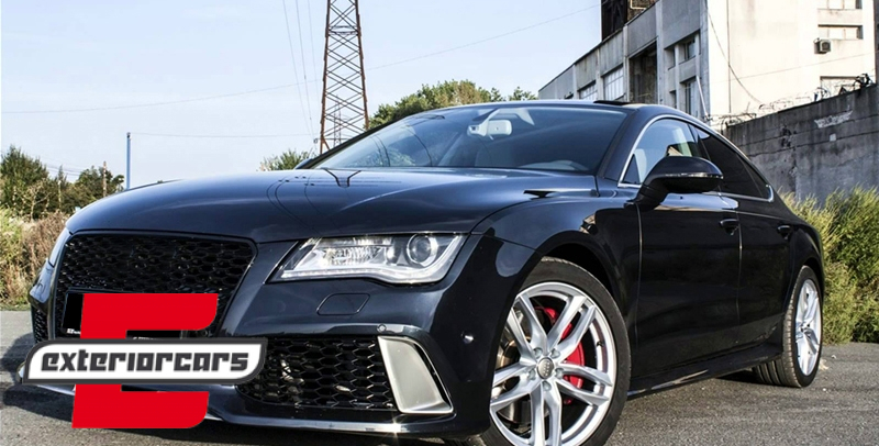 Prednja maska RS7 dizajn (piano crna) / Audi A7 4G (2010-2014) - Slika 7