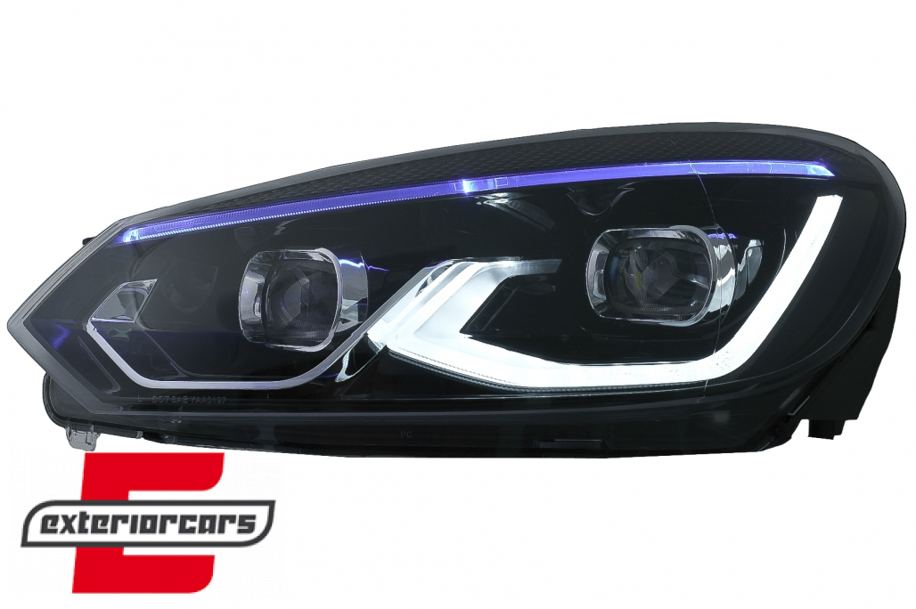 Full LED prednja svjetla (crna) / VW Golf 6 VI (2008-2013) - Slika 3