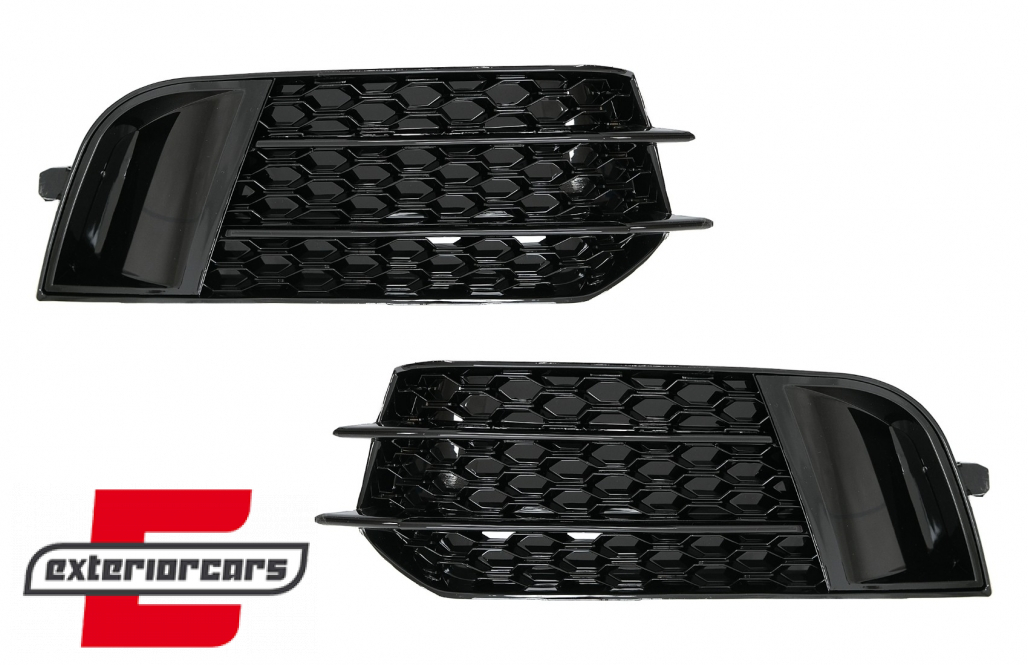 Bočne mrežice RS1 dizajn (piano crna) / Audi A1 8X (2010-2015)