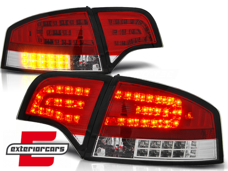 LED stražnja svjetla (crvena/kristal) / Audi A4 B7 (2004-2008) limuzina - Slika 2