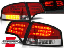 LED stražnja svjetla (crvena/kristal) / Audi A4 B7 (2004-2008) limuzina