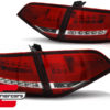 LED stražnja svjetla LightBar dizajn (crvena/kristal) / Audi A4 B8 limuzina (2008-2011) - Slika 2