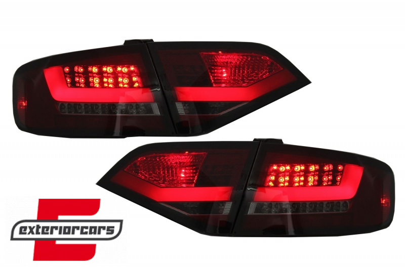 LED stražnja svjetla LightBar dizajn (crvena/smoke) / Audi A4 B8 limuzina (2008-2011) - Slika 2