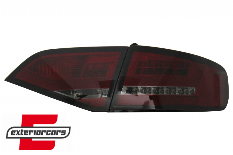 LED stražnja svjetla LightBar dizajn (crvena/smoke) / Audi A4 B8 limuzina (2008-2011) - Slika 4