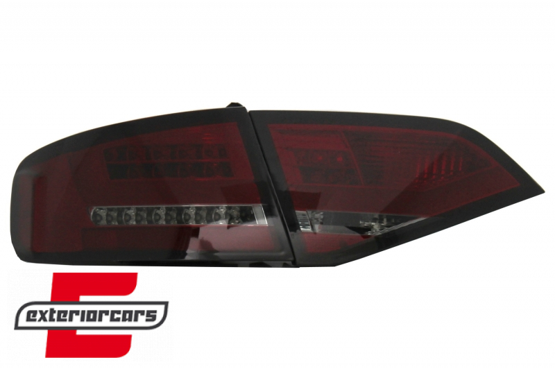 LED stražnja svjetla LightBar dizajn (crvena/smoke) / Audi A4 B8 limuzina (2008-2011) - Slika 3