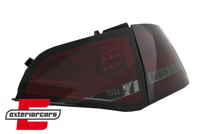 LED stražnja svjetla LightBar dizajn (crvena/smoke) / Audi A4 B8 limuzina (2008-2011) - Slika 5