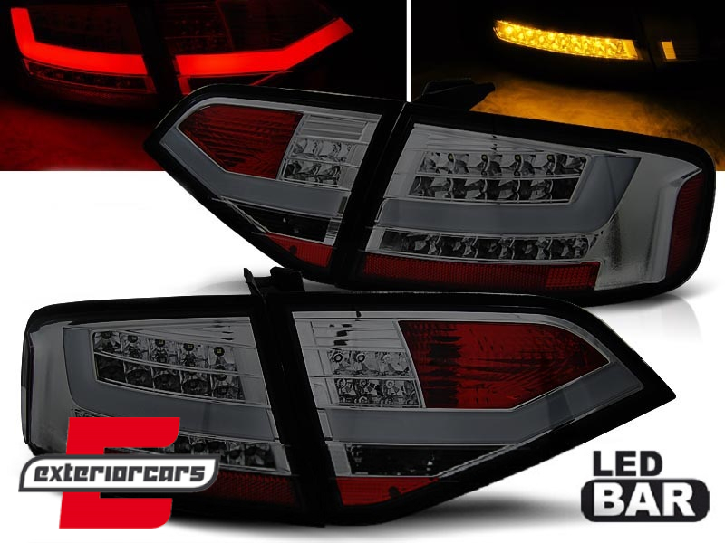 LED stražnja svjetla LightBar dizajn (smoke) / Audi A4 B8 limuzina (2008-2011)