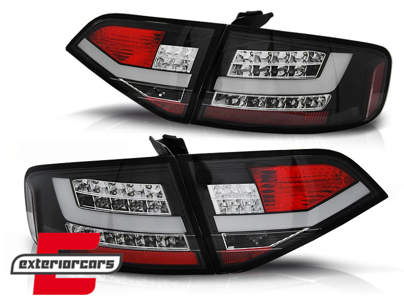 LED stražnja svjetla LightBar dizajn (crna) / Audi A4 B8 limuzina (2008-2011) - Slika 2