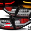 LED stražnja svjetla LightBar dizajn (crna) / Audi A4 B8 limuzina (2008-2011)