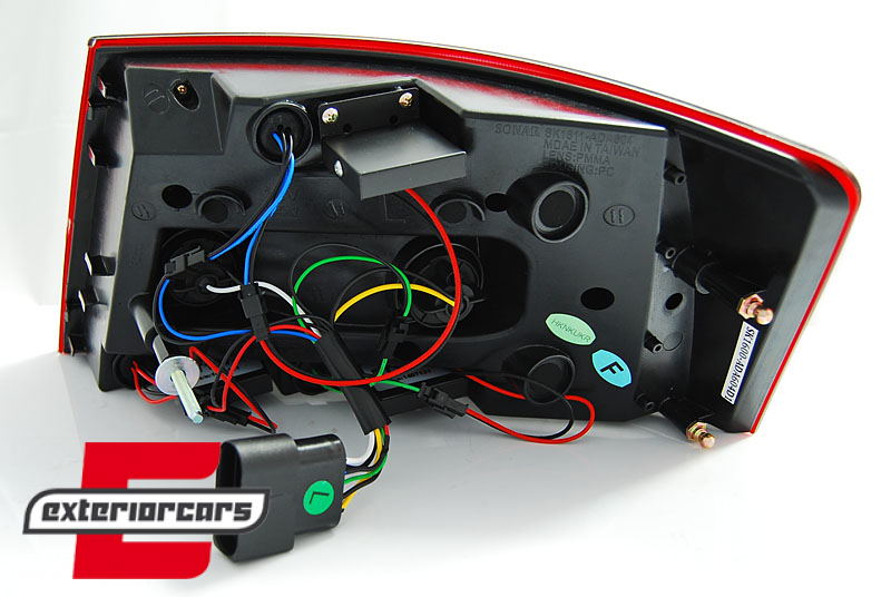 LED stražnja svjetla LedBar dizajn (crna) / Audi A6 C6 4F limuzina (2004-07.2008) - Slika 6