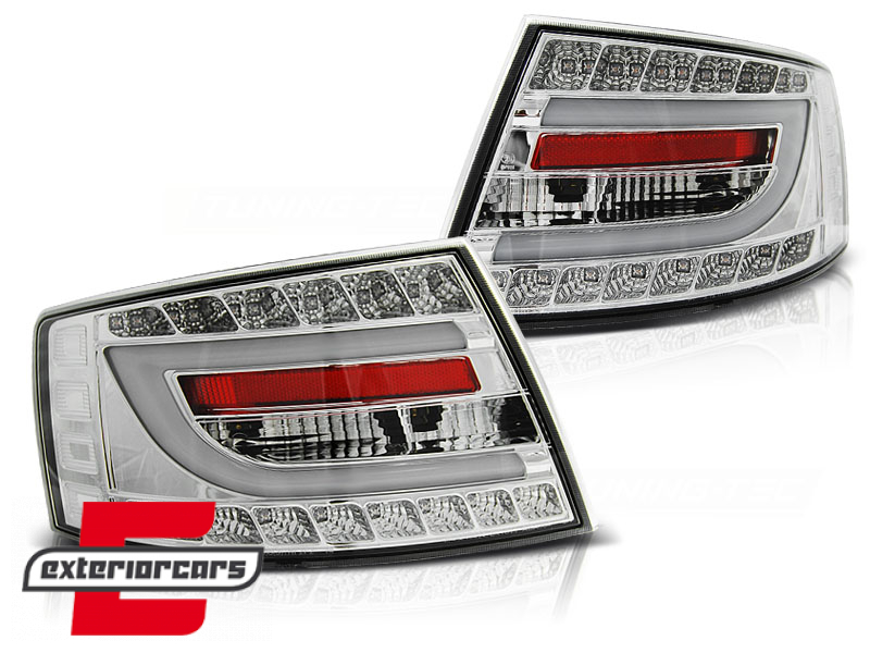 LED stražnja svjetla LedBar dizajn (chrome) / Audi A6 C6 4F limuzina (2004-07.2008) - Slika 2