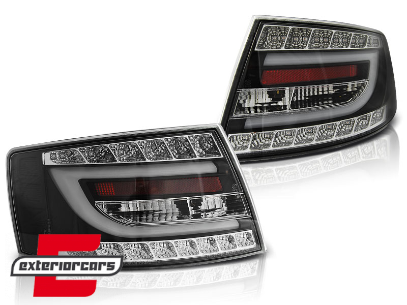 LED stražnja svjetla LedBar dizajn (crna) / Audi A6 C6 4F limuzina (2004-07.2008) - Slika 2