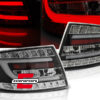 LED stražnja svjetla LedBar dizajn (crna) / Audi A6 C6 4F limuzina (2004-07.2008)