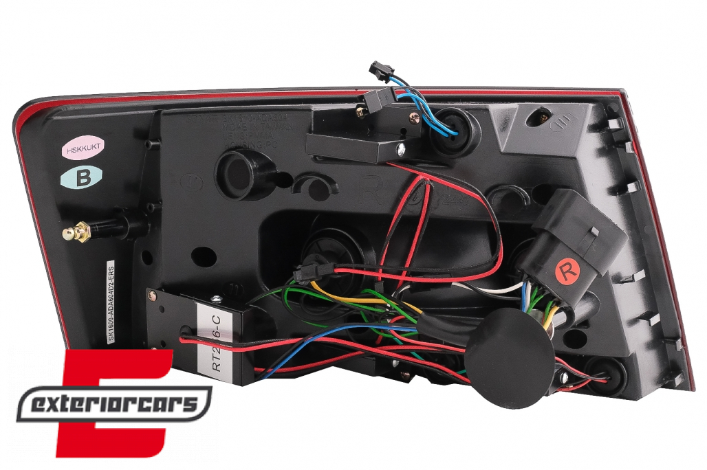 LED stražnja svjetla LedBar dizajn (crvena/smoke) / Audi A6 C6 4F limuzina (2004-07.2008) - Slika 12