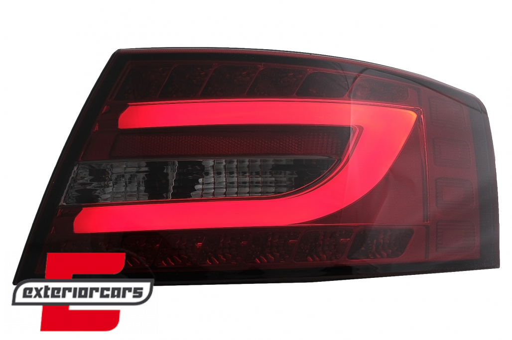 LED stražnja svjetla LedBar dizajn (crvena/smoke) / Audi A6 C6 4F limuzina (2004-07.2008) - Slika 3