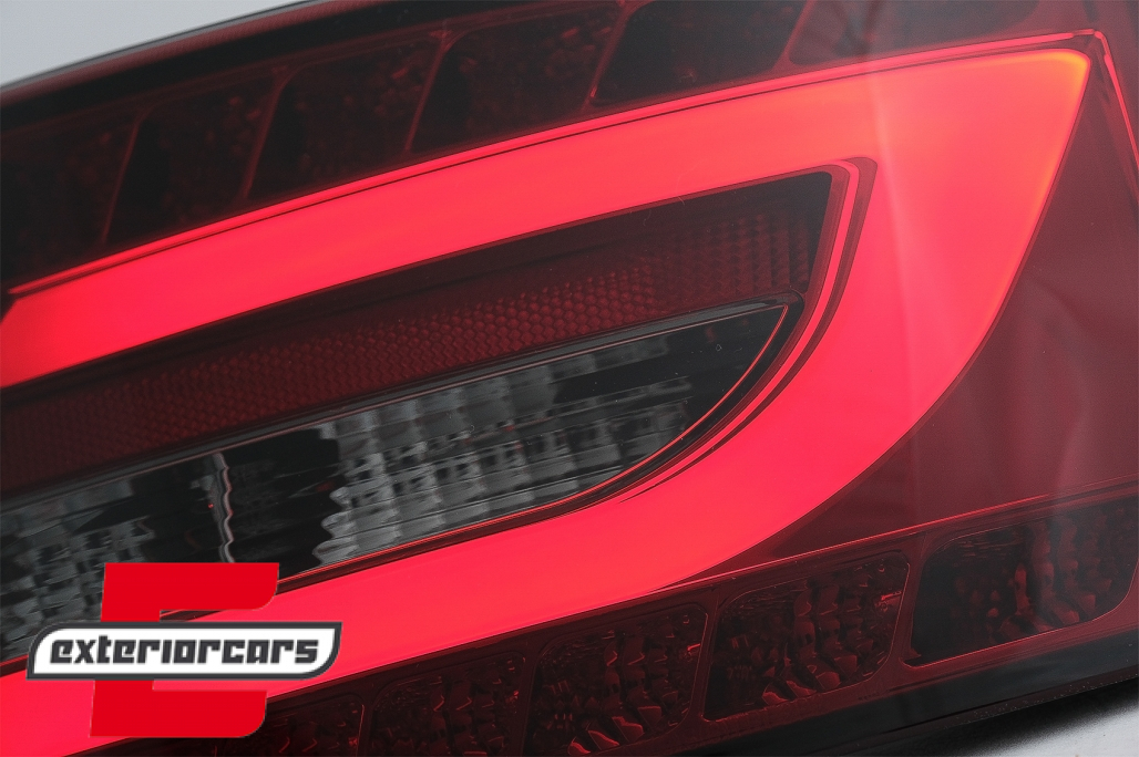 LED stražnja svjetla LedBar dizajn (crvena/smoke) / Audi A6 C6 4F limuzina (2004-07.2008) - Slika 4