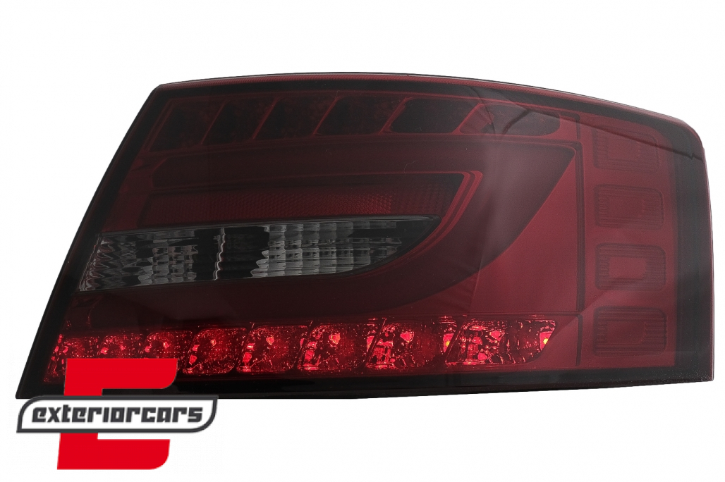 LED stražnja svjetla LedBar dizajn (crvena/smoke) / Audi A6 C6 4F limuzina (2004-07.2008) - Slika 5