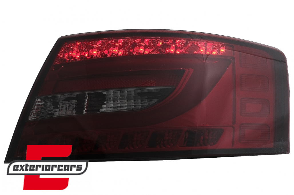LED stražnja svjetla LedBar dizajn (crvena/smoke) / Audi A6 C6 4F limuzina (2004-07.2008) - Slika 7