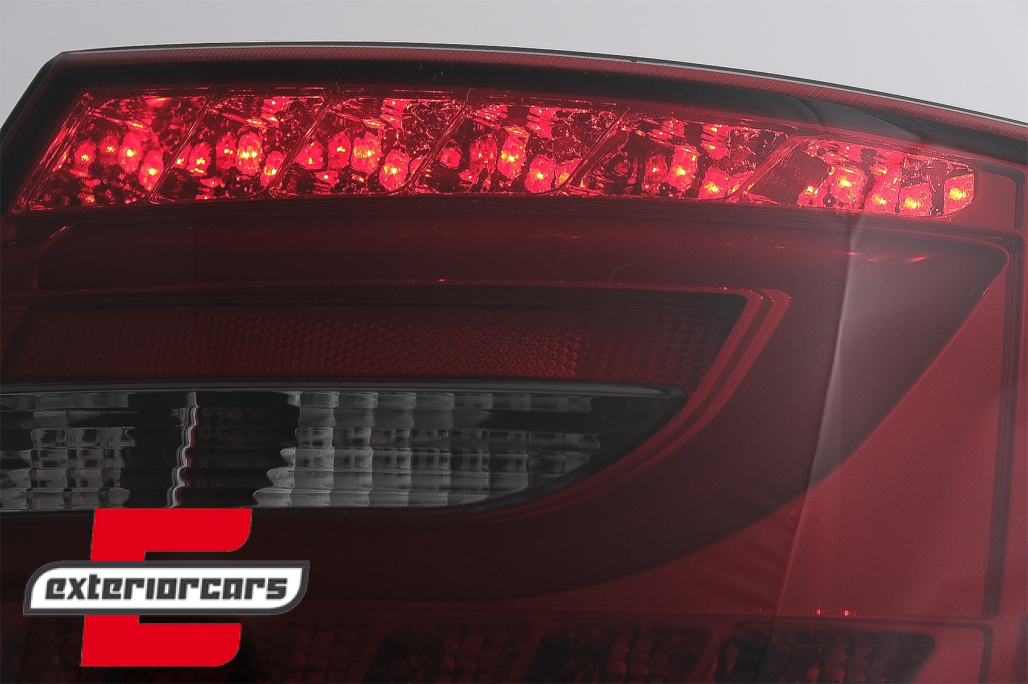 LED stražnja svjetla LedBar dizajn (crvena/smoke) / Audi A6 C6 4F limuzina (2004-07.2008) - Slika 8