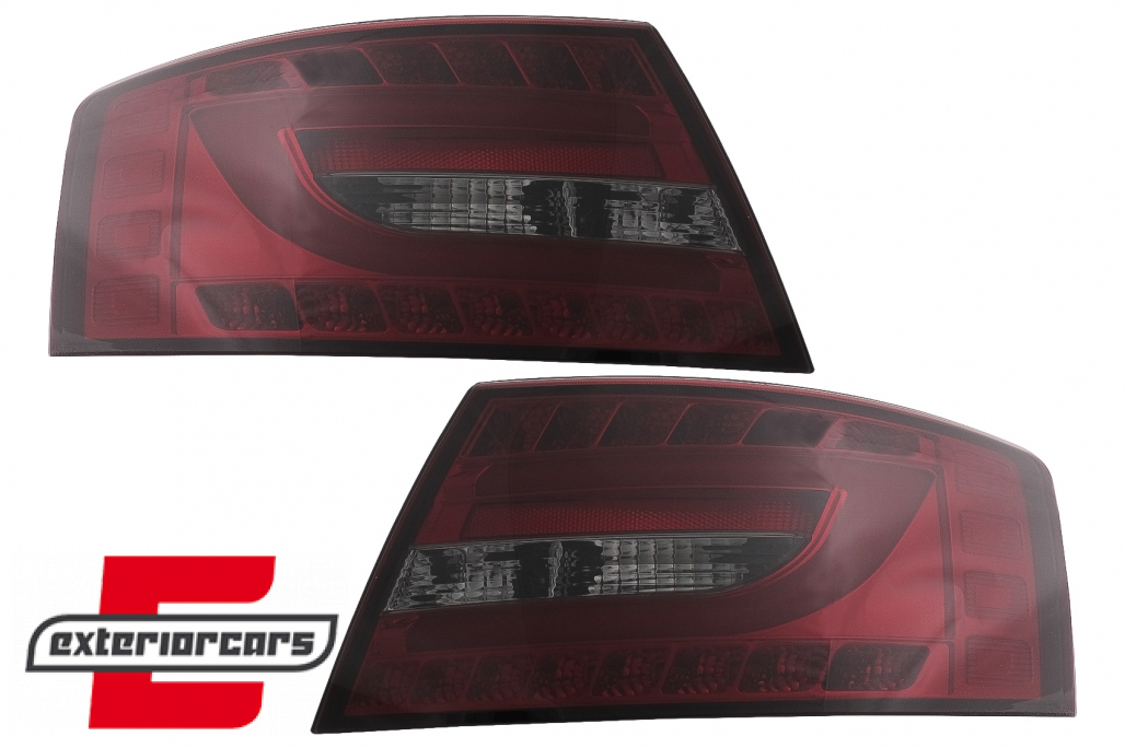 LED stražnja svjetla LedBar dizajn (crvena/smoke) / Audi A6 C6 4F limuzina (2004-07.2008) - Slika 10
