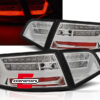 LED stražnja svjetla SEQ žmigavci Facelift dizajn (chrome) / Audi A6 4F2 C6 limuzina (2008-2011)