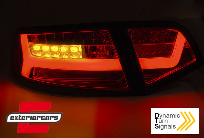 LED stražnja svjetla SEQ žmigavci Facelift dizajn (crna/smoke) / Audi A6 4F2 C6 limuzina (2008-2011) - Slika 5