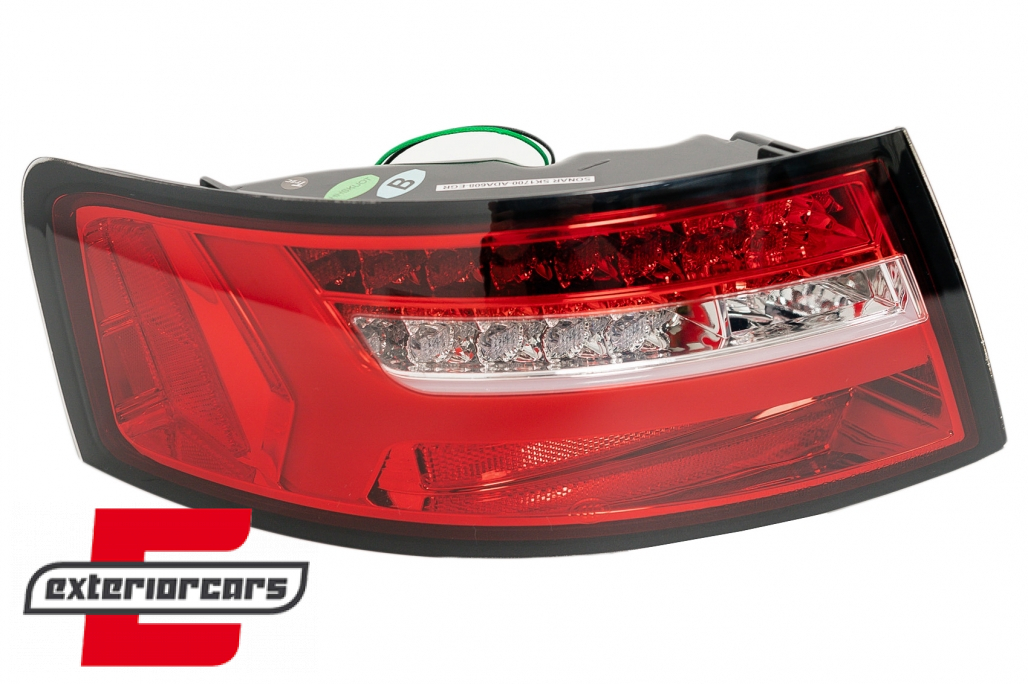 LED stražnja svjetla SEQ žmigavci Facelift dizajn (crvena/kristal) / Audi A6 4F2 C6 limuzina (2008-2011) - Slika 5