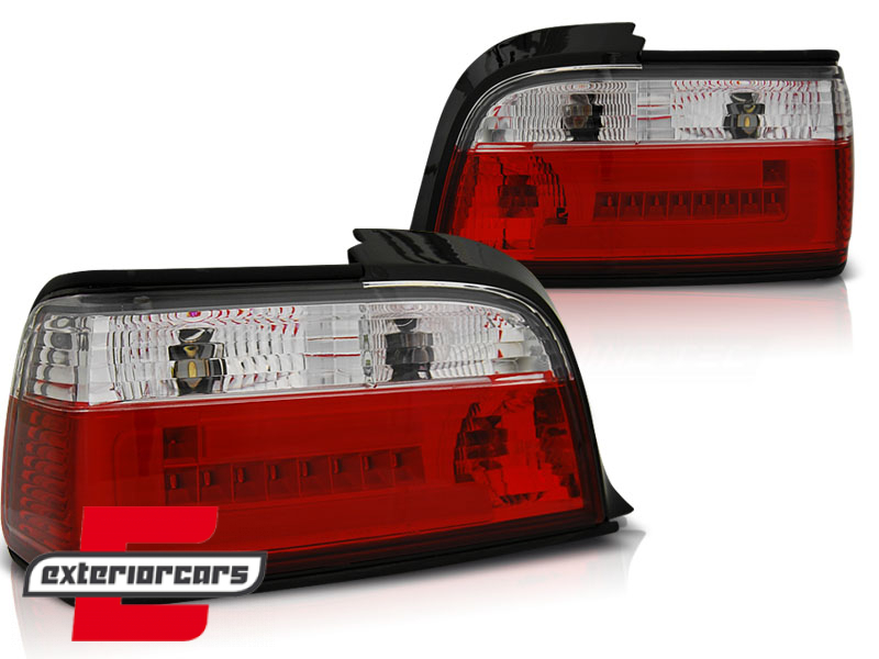 LED stražnja svjetla LedBar (crvena/kristal) / BMW serije 3 E36 Coupe Cabrio (1990-1999) - Slika 2