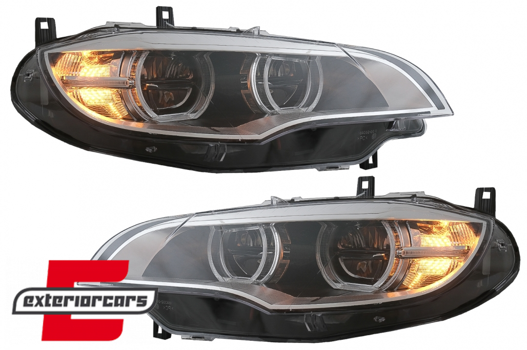 LED prednji farovi 3D Angel Eyes Xenon (chrome) / BMW X6 E71 (2008-2012) - Slika 13