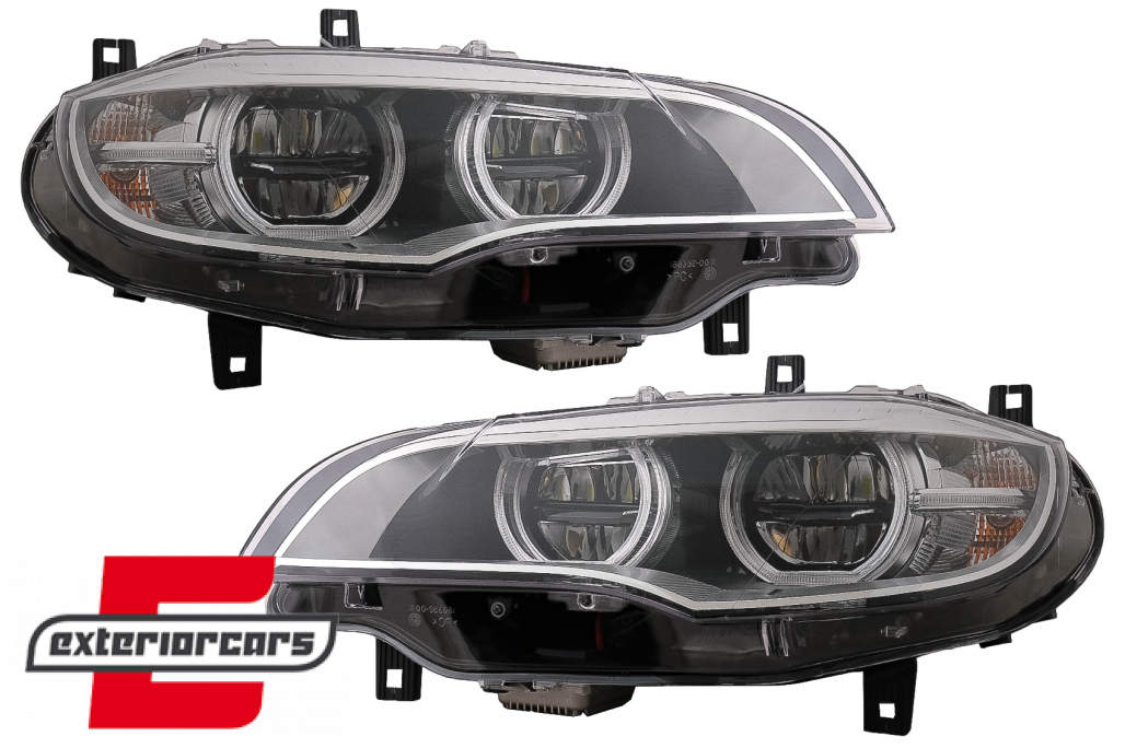 LED prednji farovi 3D Angel Eyes Xenon (chrome) / BMW X6 E71 (2008-2012) - Slika 16