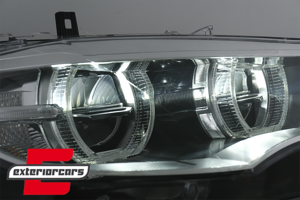 LED prednji farovi 3D Angel Eyes Xenon (chrome) / BMW X6 E71 (2008-2012) - Slika 3