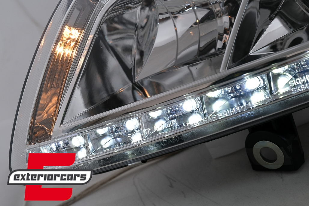 Prednja svjetla LED TrueDRL Xenon (chrome) / Audi A6 C6 4F (04.2004-2008) - Slika 7