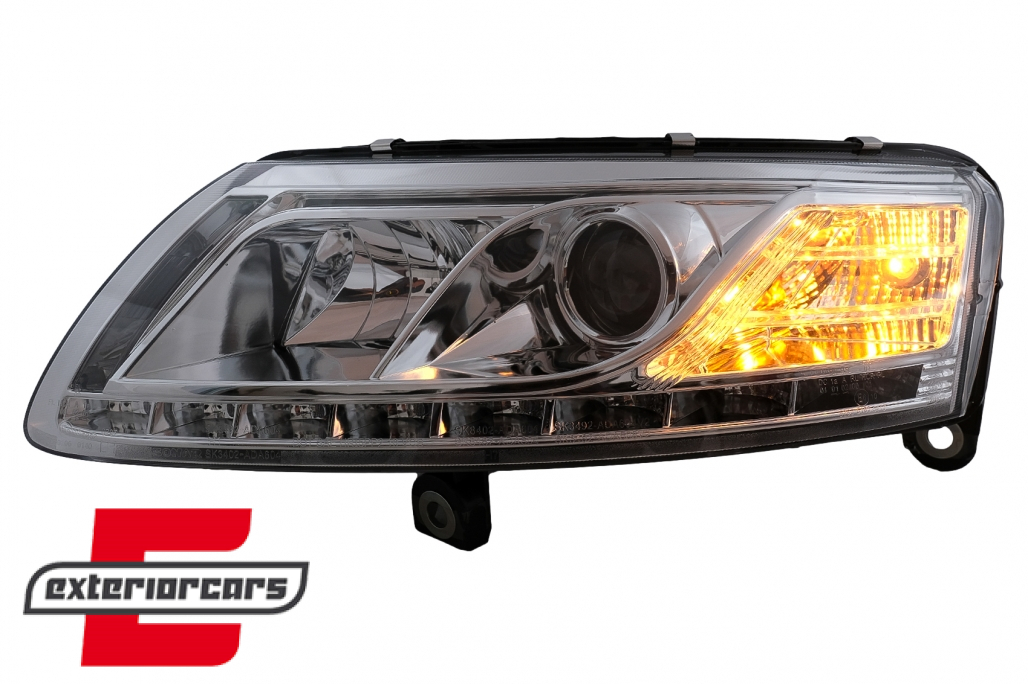 Prednja svjetla LED TrueDRL Xenon (chrome) / Audi A6 C6 4F (04.2004-2008) - Slika 8