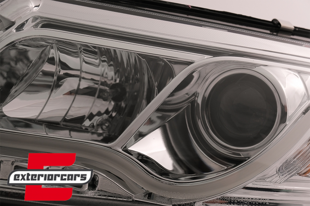 Prednja svjetla LED TubeLights (chrome) / Audi A6 C6 4F (04.2004-2008) - Slika 16